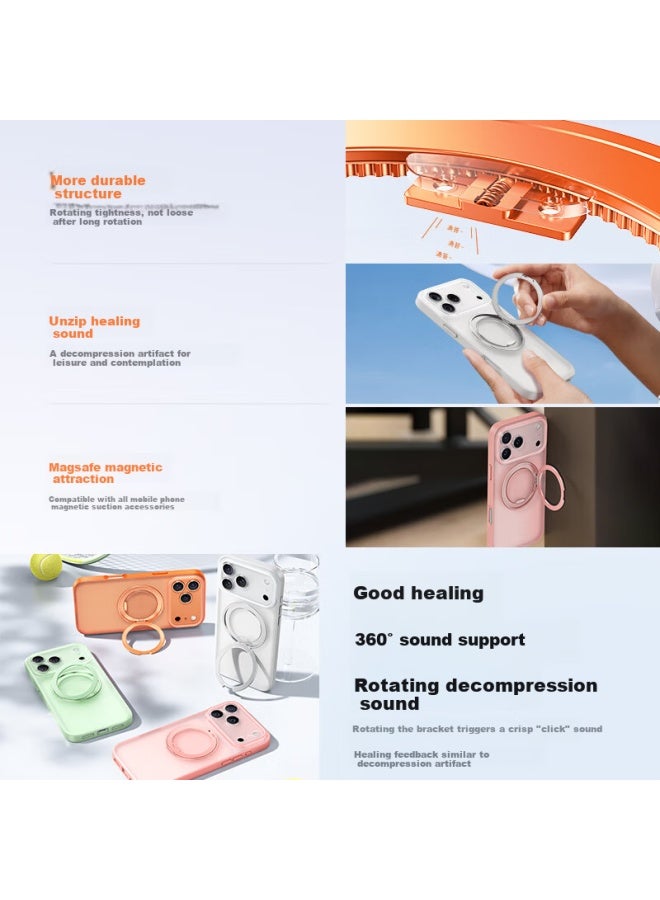Kumeng Support Point Case For Apple Iphone 17, Matte Magnetic High-end Protective Cover, Full Protection Stand, Shockproof Magsafe Charging Case For Men And Wome - Image 4