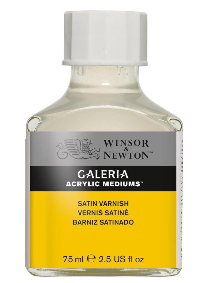 WINSOR & NEWTON Galeria Acrylic Satin Varnish, 2.5-oz (75ml) Jar  - Image 1
