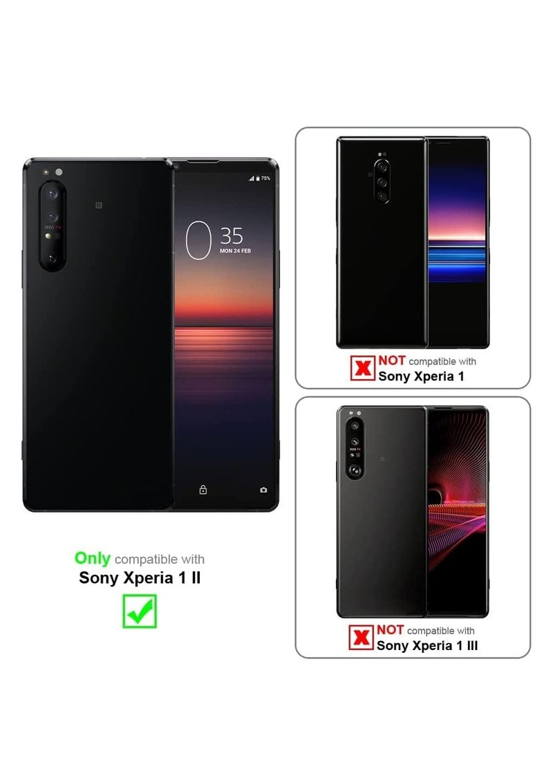 HuHa - Sony Xperia 1 II Case Cover, Scratch Resistant Soft TPU Back Cover Shockproof Silicone Anti-Fingerprints Full-Body Protective Sony Xperia 1 ii Cover - Black - Image 1