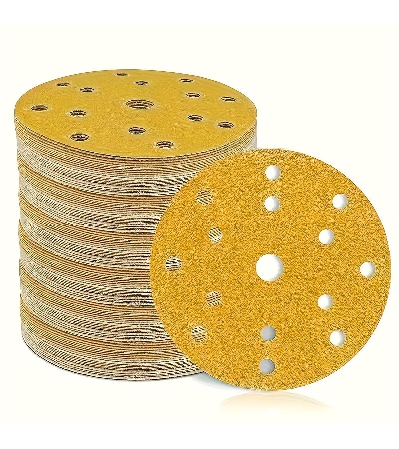 60pcs 150mm Sandpaper 60 Grit 6 Inch Diameter 15 Holes For Random Orbital Sanders And Vibrating Tools - Image 3