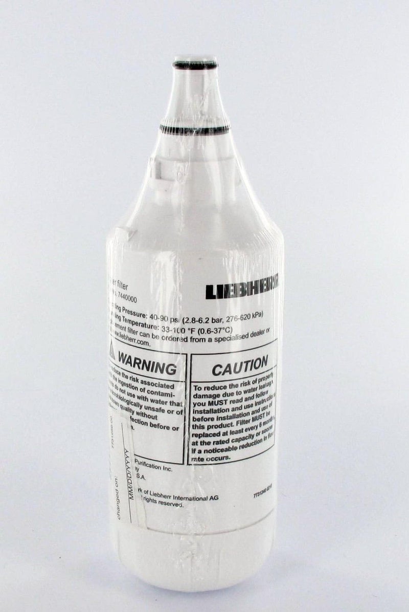 Liebherr 7440000 and 744000200 Refrigerator Water Filter OEM, white, small - Image 3