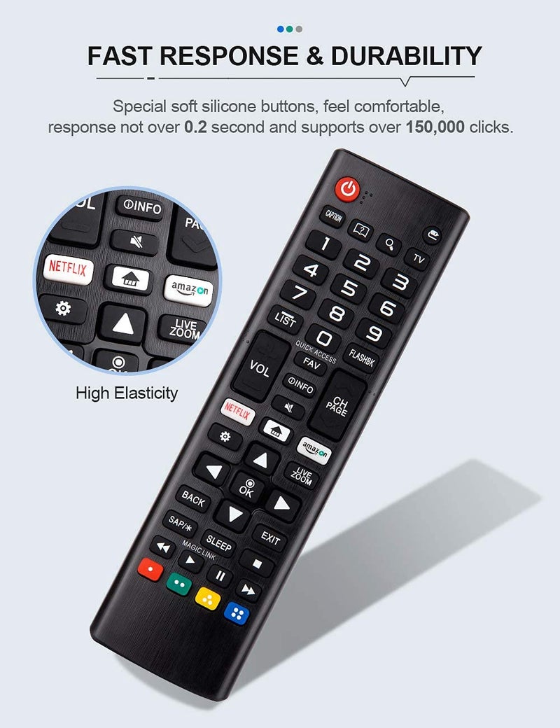 KPDP Universal Remote Control Compatible with All LG Smart TVs – Replacement Remote for LG LED LCD OLED UHD 4K Plasma and WebOS Models with Magic 3D Support Easy Setup and Full Function Control - Image 5