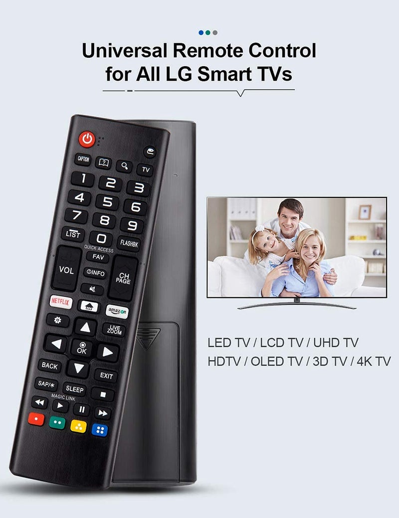 KPDP Universal Remote Control Compatible with All LG Smart TVs – Replacement Remote for LG LED LCD OLED UHD 4K Plasma and WebOS Models with Magic 3D Support Easy Setup and Full Function Control - Image 2