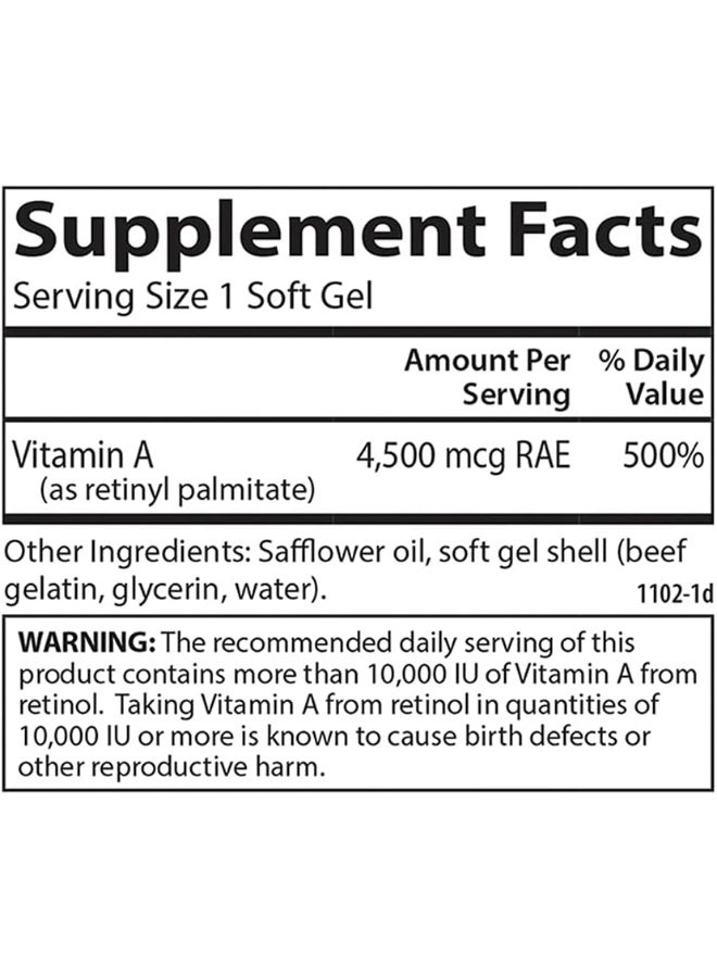 Carlson Vitamin A Soft Gels for Immune Function - Image 4