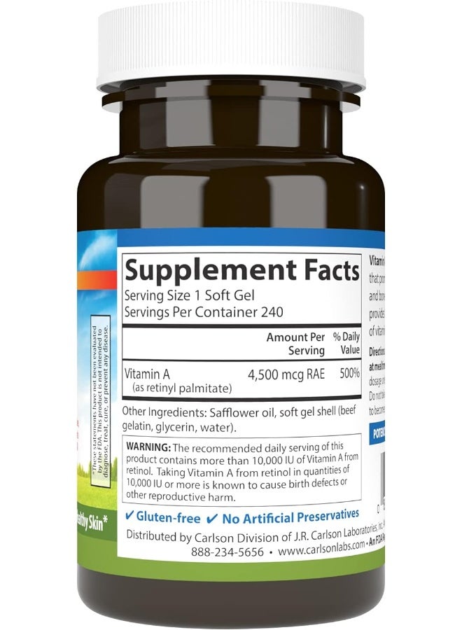 Carlson Vitamin A Soft Gels for Immune Function - Image 2