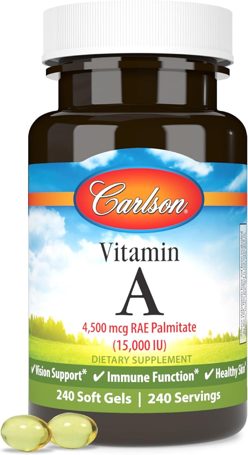 Carlson Vitamin A Soft Gels for Immune Function - Image 1