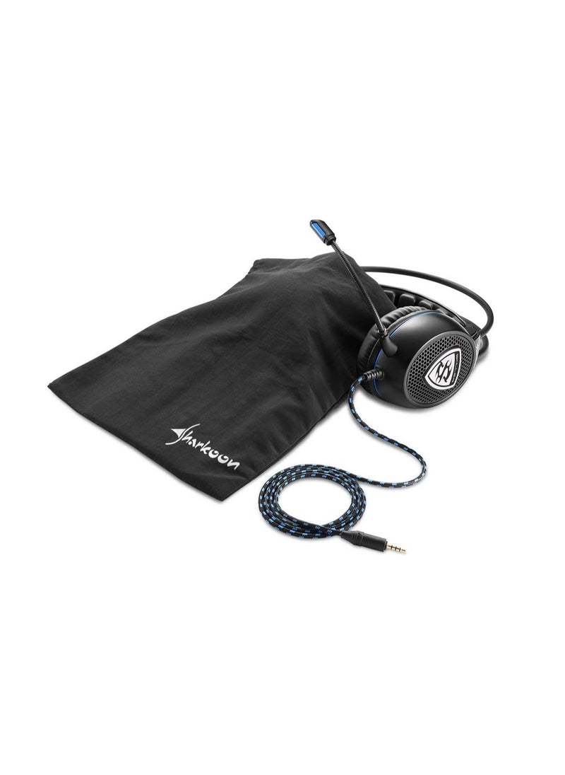 Sharkoon SKILLER SGH1 Stereo gaming headset - Optimized for Gaming and Voice Chats, Changeable Ear Pads, Lightweight with Optimal Fit, Modular Cables, Inline Controller for Full Control - Black