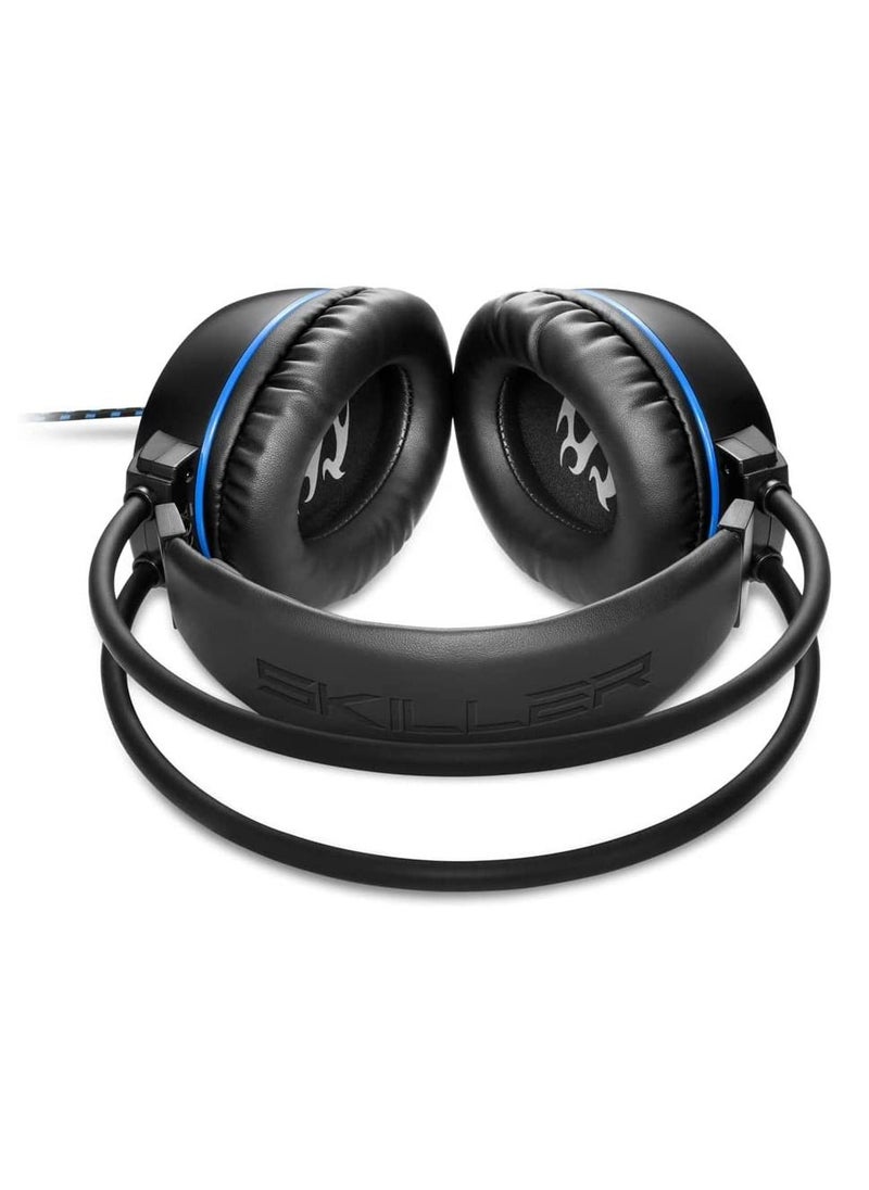 Sharkoon SKILLER SGH1 Stereo gaming headset - Optimized for Gaming and Voice Chats, Changeable Ear Pads, Lightweight with Optimal Fit, Modular Cables, Inline Controller for Full Control - Black