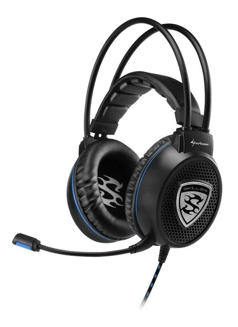 Sharkoon SKILLER SGH1 Stereo gaming headset - Optimized for Gaming and Voice Chats, Changeable Ear Pads, Lightweight with Optimal Fit, Modular Cables, Inline Controller for Full Control - Black
