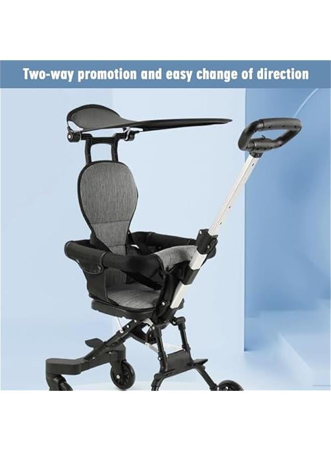 Lightweight Stroller, Convenience Baby Stroller, Lightweight Easy Fold Compact Toddler Stroller and Baby Stroller forTravel, Large Storage Basket, Multi-Position Recline - Image 3