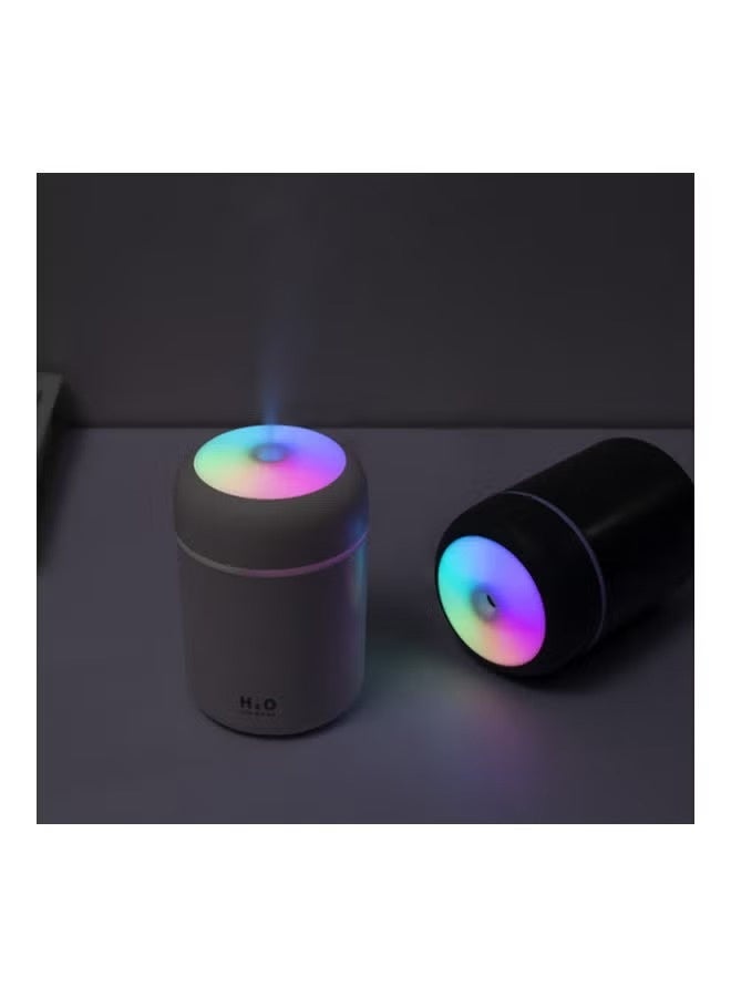Ultrasonic humidifier with a 300ml tank, compact with Type-C connector and aroma diffuser; basic electric humidifier for diffusing essential oils with 7 assorted LED colors. - Image 5