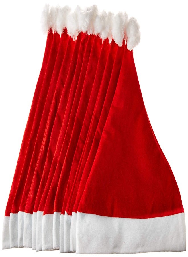 Funiverse Bulk 24 Pack Red and White Santa Hat - Adult Sized and Perfect for Any Christmas Holiday Event - Image 1