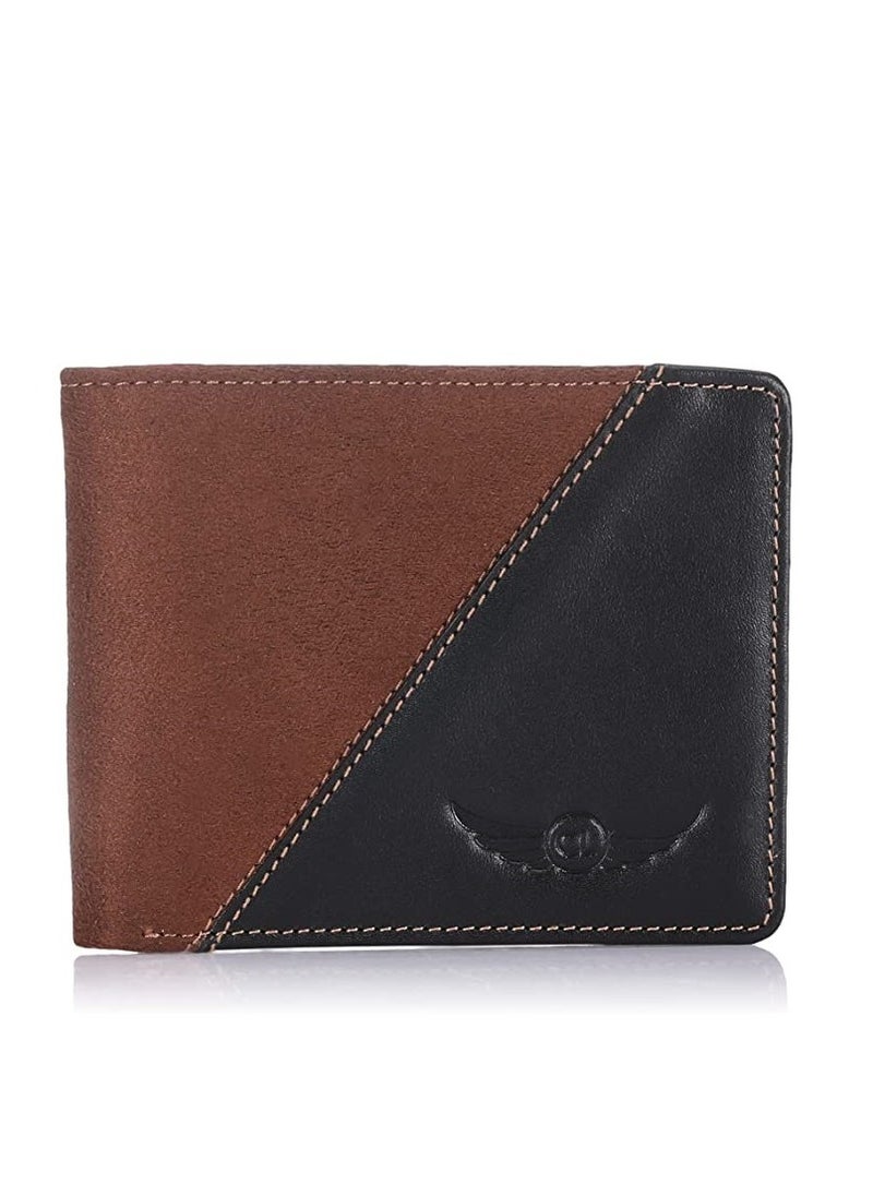 Crossland CROSSLAND Men Wallet , Genuine Leather  with Velvet , 6 ID Cards - RFID Technology  - Image 1