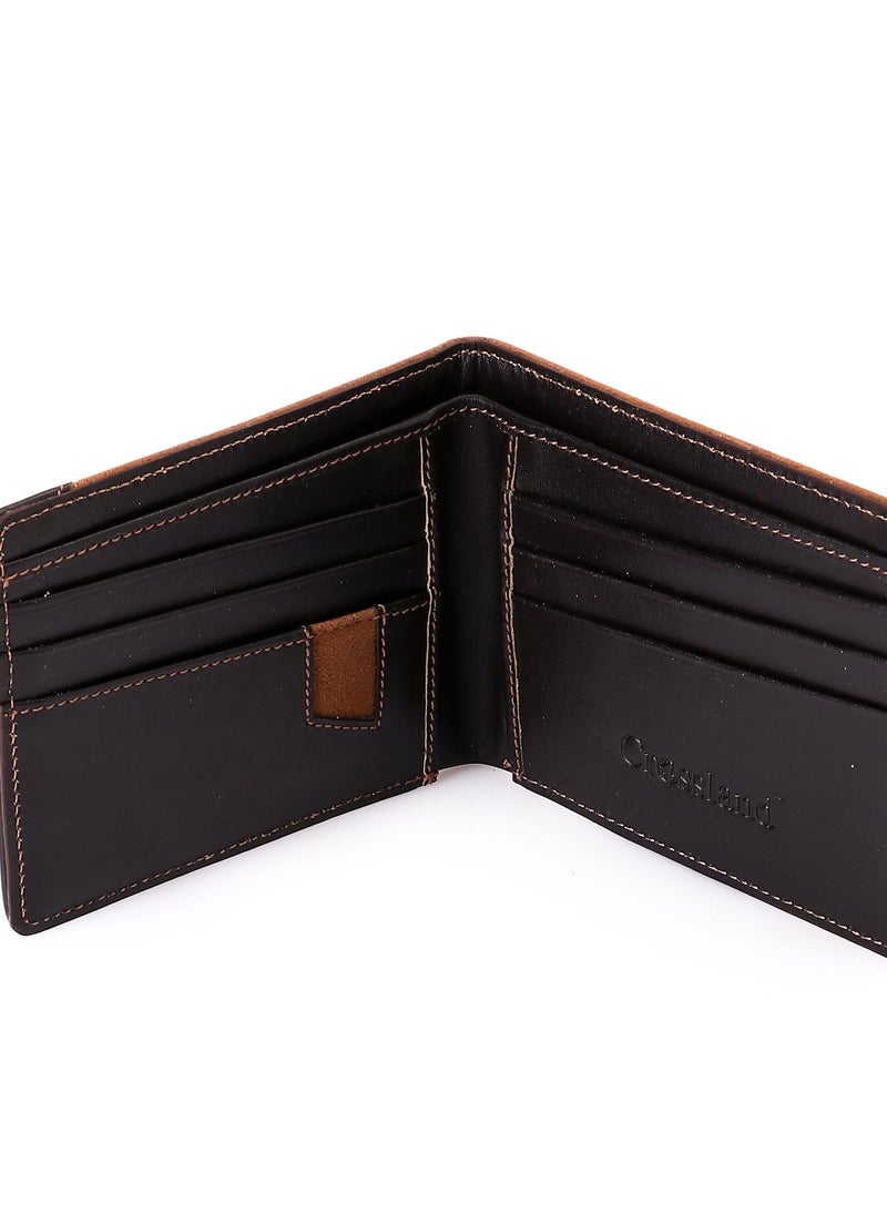 Crossland CROSSLAND Men Wallet , Genuine Leather  with Velvet , 6 ID Cards - RFID Technology  - Image 3