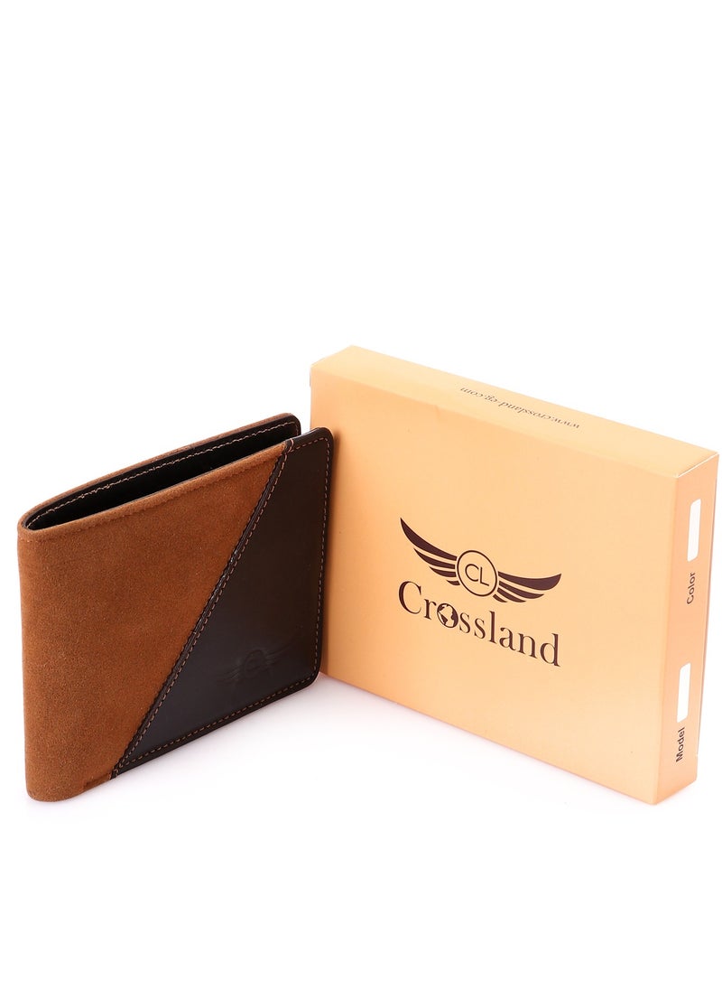 Crossland CROSSLAND Men Wallet , Genuine Leather  with Velvet , 6 ID Cards - RFID Technology  - Image 4