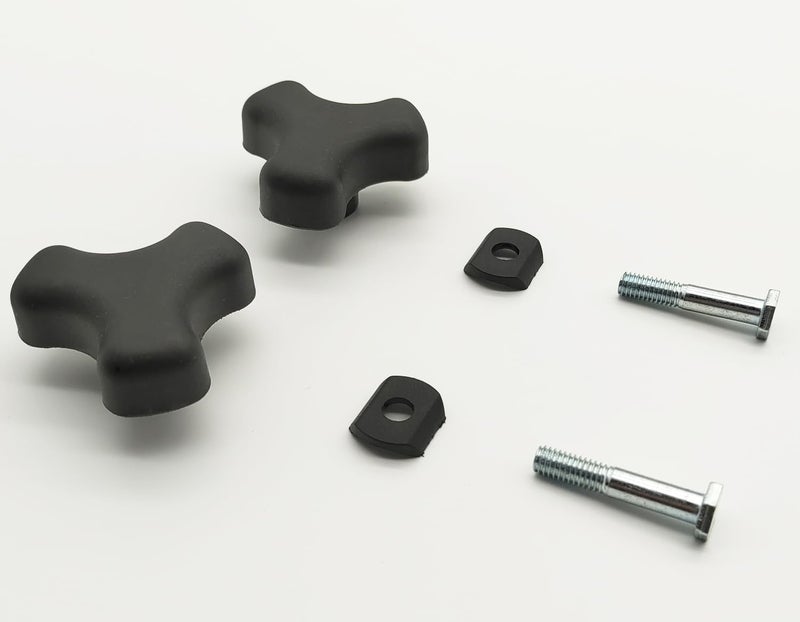 ForconMed Rollator Walker Replacement knobsUniversalReplacement Arm Adjustment Knobs for Rollator 3 Point Knob WHardwareRollator PartsErgonomic DesignComfortable and Good1Pr Black - Image 3