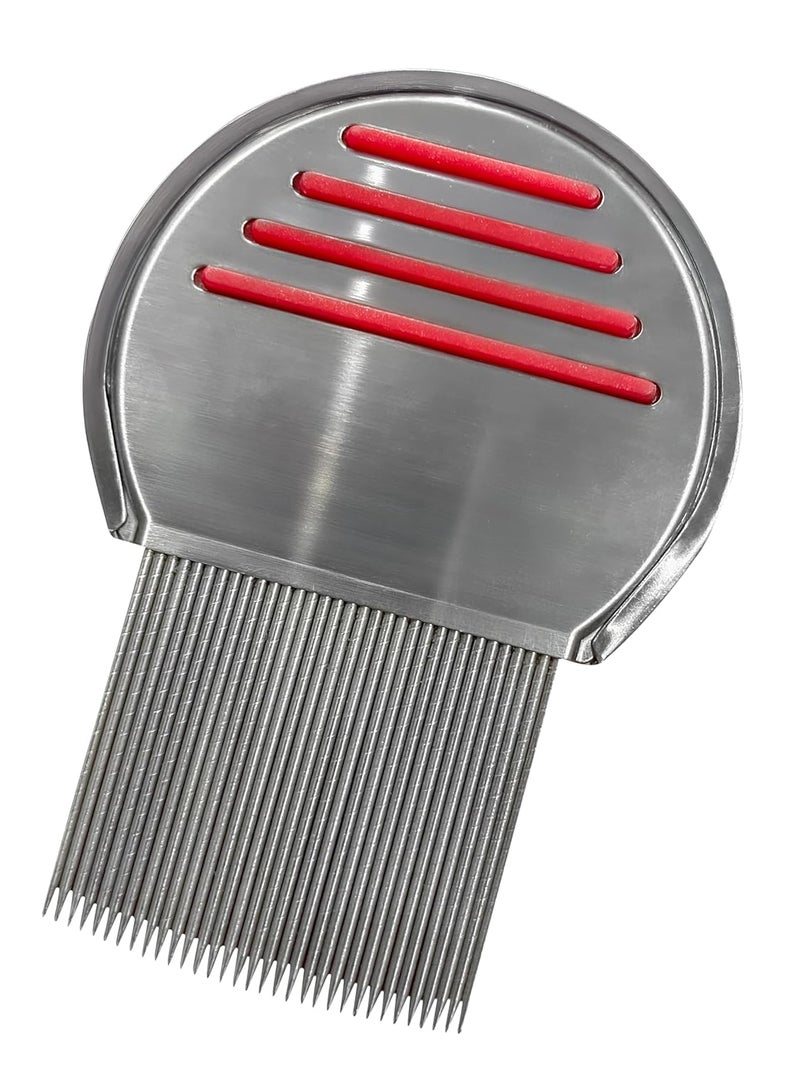 Nit Free Terminator Lice Comb, Professional Stainless Steel Louse and Nit Comb for Head Lice Treatment, Removes Nits - Image 1