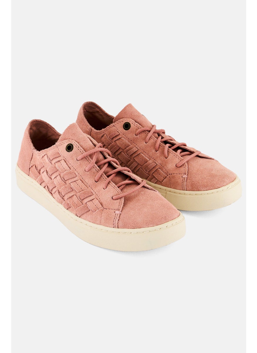 TOMS Women Lenox Lace Up Shoes, Pink  - Image 1