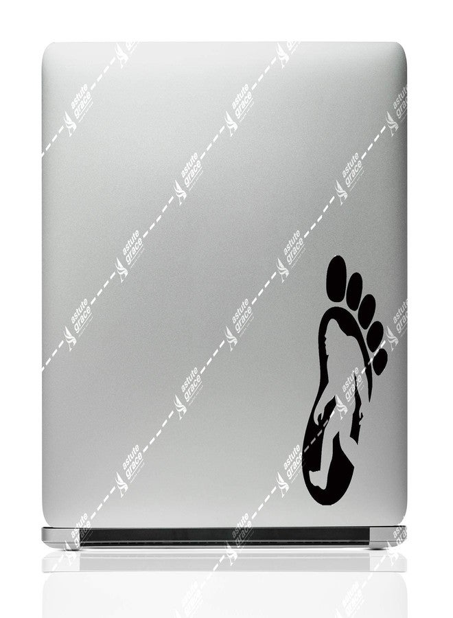 ASTUTE GRACE Yeti Bigfoot Foot Print Sasquatch Vinyl Decal Sticker for Car Truck 5.5" inches Black inch AG-807 - Image 5