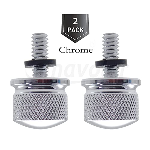 Amavoler Seat Bolt Screws Quick Mount 1/4"-20 Compatible for Harley Touring Sportster Softail Dyna 1996-2021 2 PCS (Chrome) - Image 3