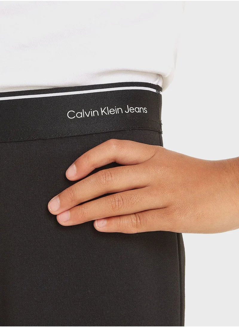 Calvin Klein Jeans Kids Wide Leg Pants
