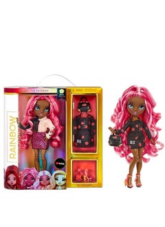 RAINBOW HIGH Rainbow High Fashion Doll- Rose Series 3, Hair And Clothes Fashion Doll With 2 Complete Mix And Match Outfits And Accessories  - Image 1