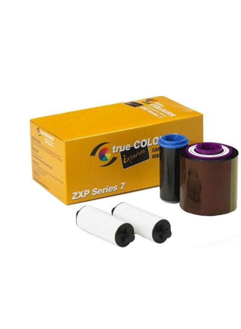 ZEBRA ZXP 7 Series colour ribbon, 800077-740EM (for 250 images(single-sided) or 125 images (dual-sided 