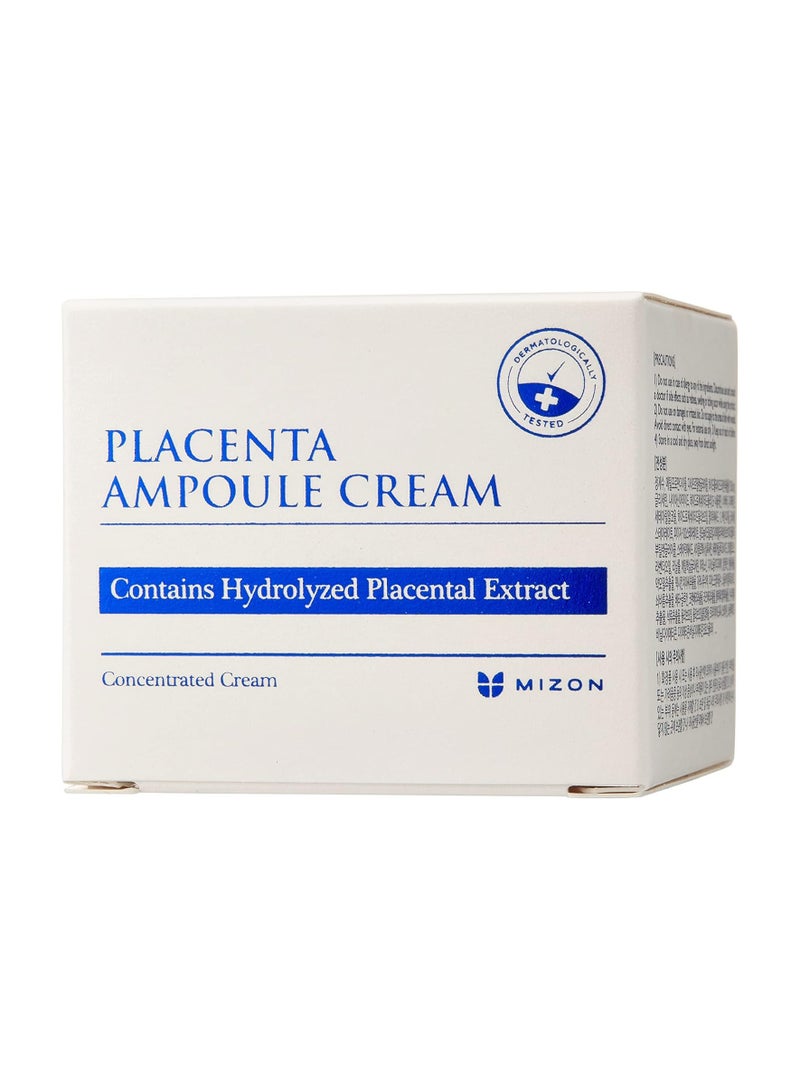 MIZON Placenta Cream 50ml Highly Concentrated Placenta Free of Parabens for Skin Renewal Revitalization and Protection - Image 3