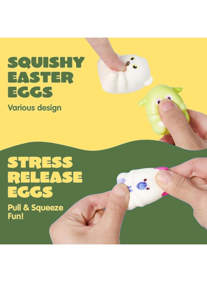 Moonmen 24 Pcs Animal Squishy Toys for Kids, Slow Rising Squeeze Stress Relief Toys, Kawaii Jumbo Squishies Party Favors for Boys Girls Goodie Bag Stuffers, Pinata Stuffers,Carnival Prizes,Classroom Rewards - Image 2