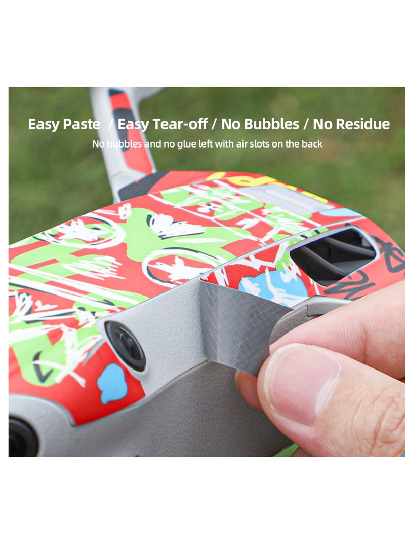 Skin Stickers for DJI Mini 4 Pro, Waterproof Decals for DJI Mini 4 Pro and RC 2 Controller, DIY Accessory Kit  - Image 5