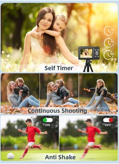 Sharpdo Kids Digital Camera, 32GB TF Card &1080P, Shockproof Mini Camera,  Point and Shoot Camera for kids Boys Girls with 16X Zoom, Black  - Image 4