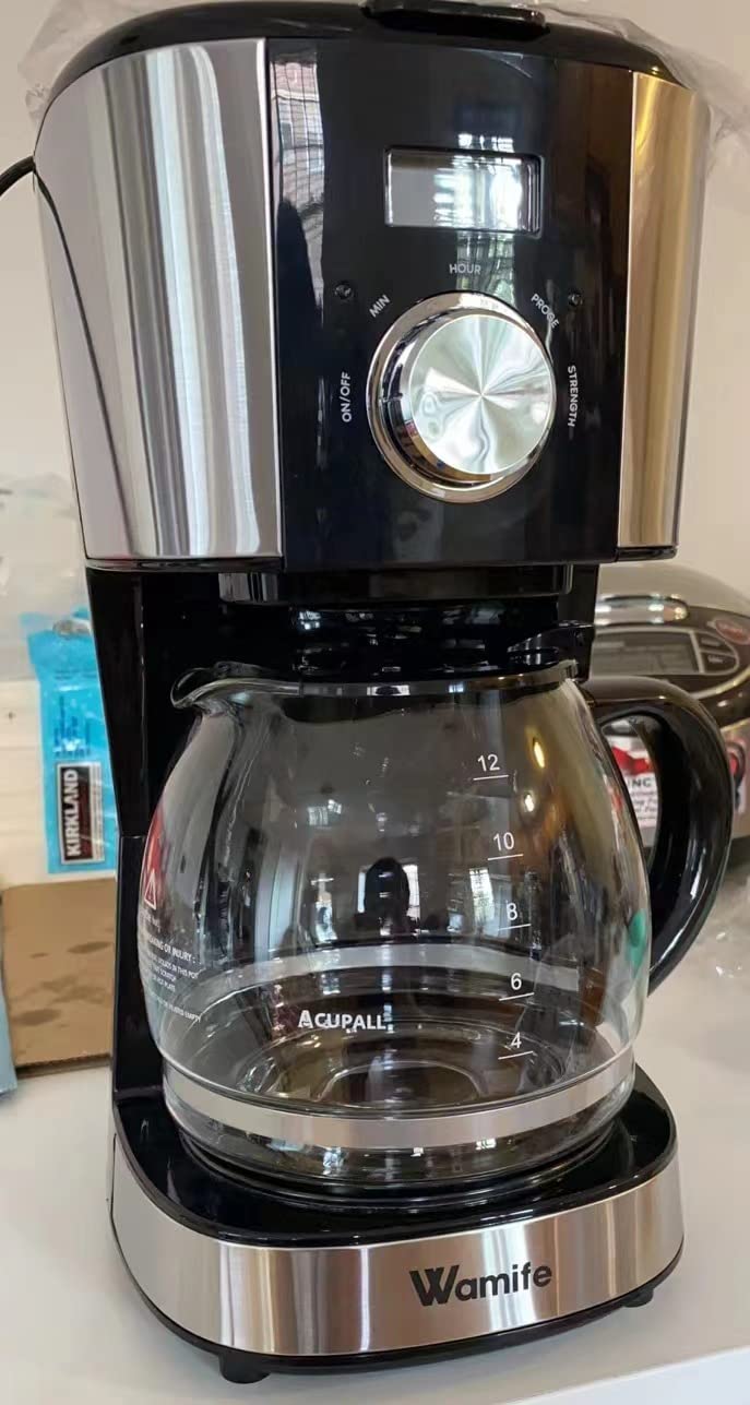 CUPALL Coffee Machine Replacement 12-CUP Glass Pot, Compatible With Kitchenaid KCM1209 KCM1208 Cuisinart DCC 1220BKS, Capresso SG300, Gourmia GCM3260, Krups Essential Wamife Mueller 12 cups coffee machine - Image 5