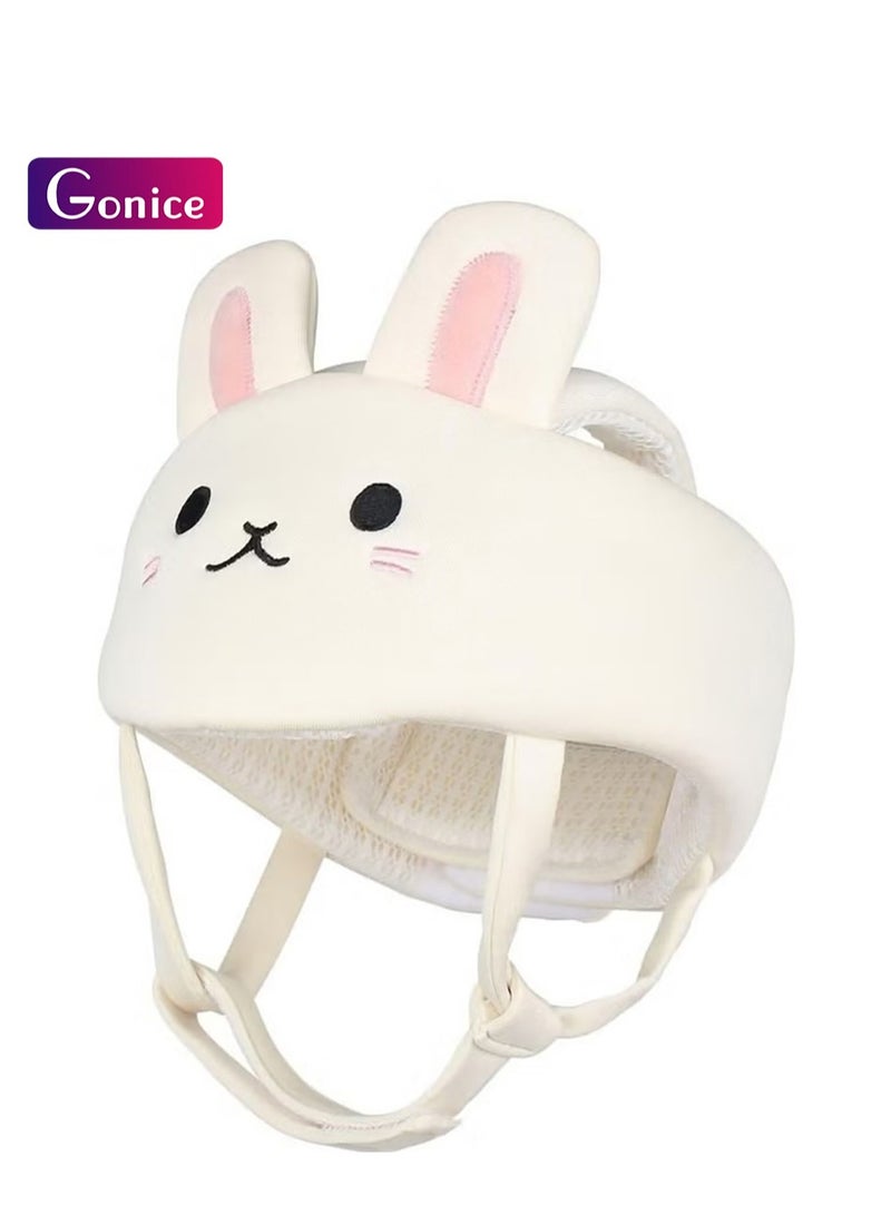 Gonice Baby Safety Helmet Head Protective Cap Baby Head Protectors Cartoon Bumper Hat Rabbit - Image 1