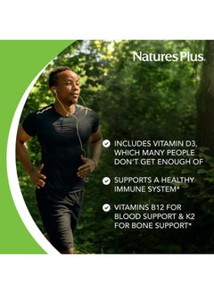 Nature's Plus Natures Plus Source of Life Gold Multivitamin - 180 Mini-Tabs - with Vitamins D3, B12 & K2 - Blood, Bone & Immune Support - Vegetarian & Gluten Free - 30 Servings  - Image 3