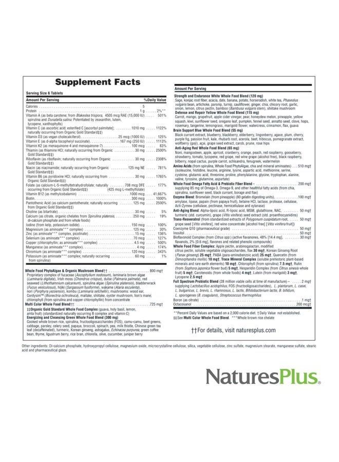 Nature's Plus مصدر الحياة جولد ميني-تابس متعددة الفيتامينات النهائية 180 101059 - Image 4