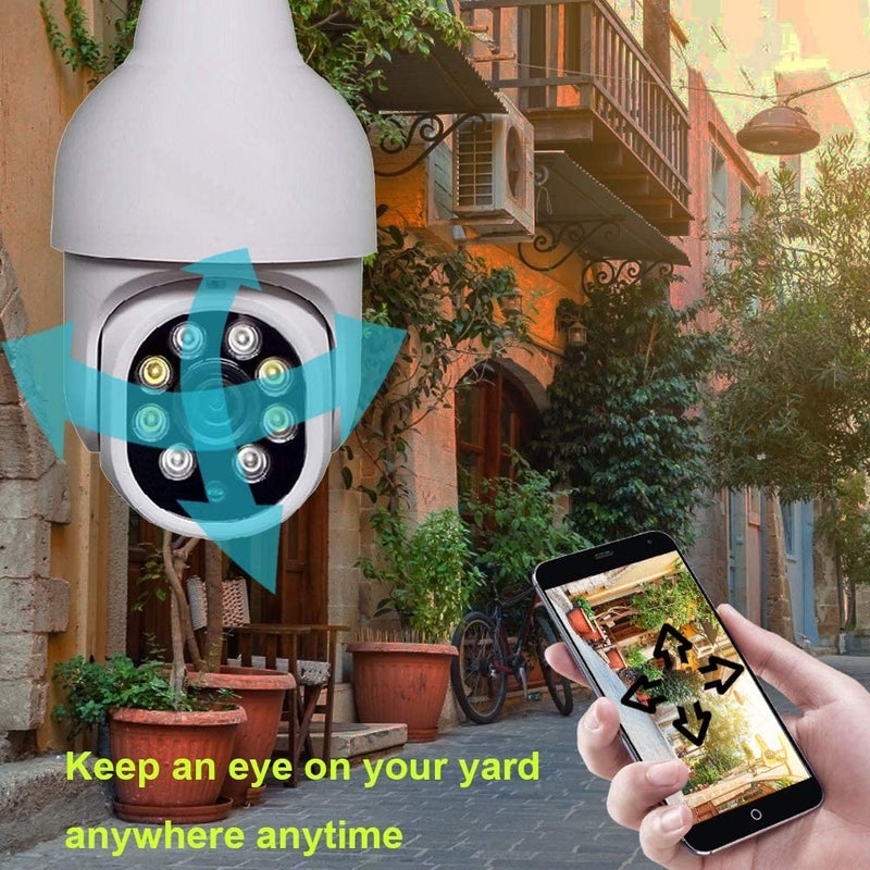 SIOVS HD Wifi Wireless IP CCTV Security Light Vision Viewing Remote Indoor Bulb Shape 360 Degree PTZ Camera 1080p Auto Tracking Watch Live Streaming  - Image 5