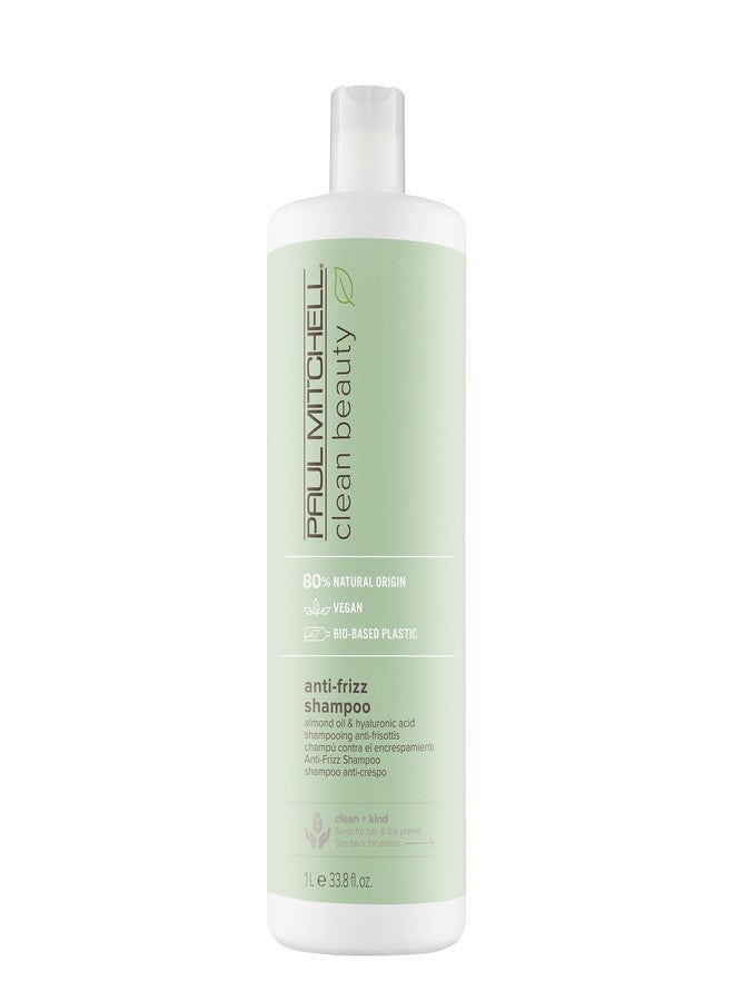Paul Mitchell Clean Beauty Anti-Frizz Shampoo, Smoothes Hair, Calms Frizz, For Textured, Frizz-Prone Hair, 33.8 fl. oz. - Image 1