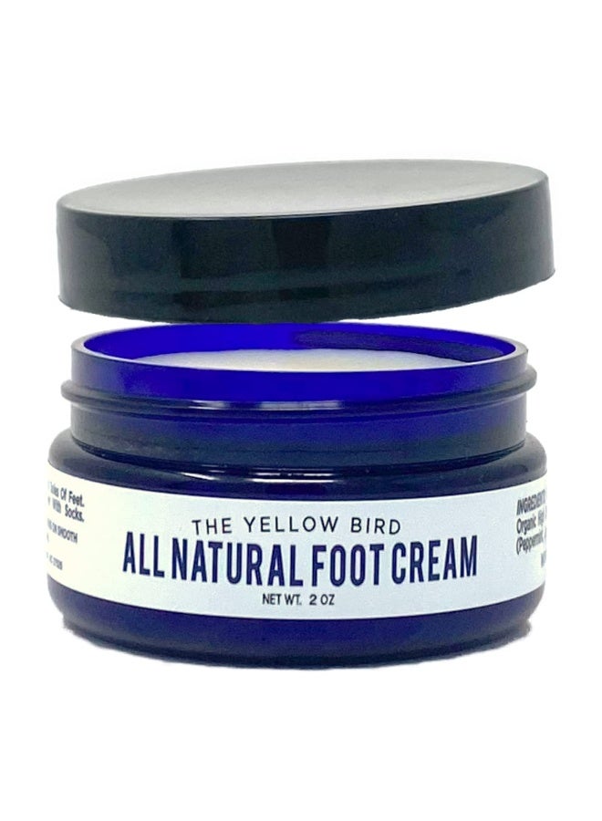 The Yellow Bird Yellow Bird Foot Cream â€“ Hydrating Tea Tree Oil Foot Balm with Essential Oils. Natural Athletes Foot Treatment. Moisturizing Cracked Feet Repair & Callus Remover. Made In USA - 2 oz - Image 1