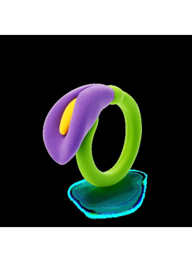 Hey Clay Bijou Flower Rings Set - Image 3