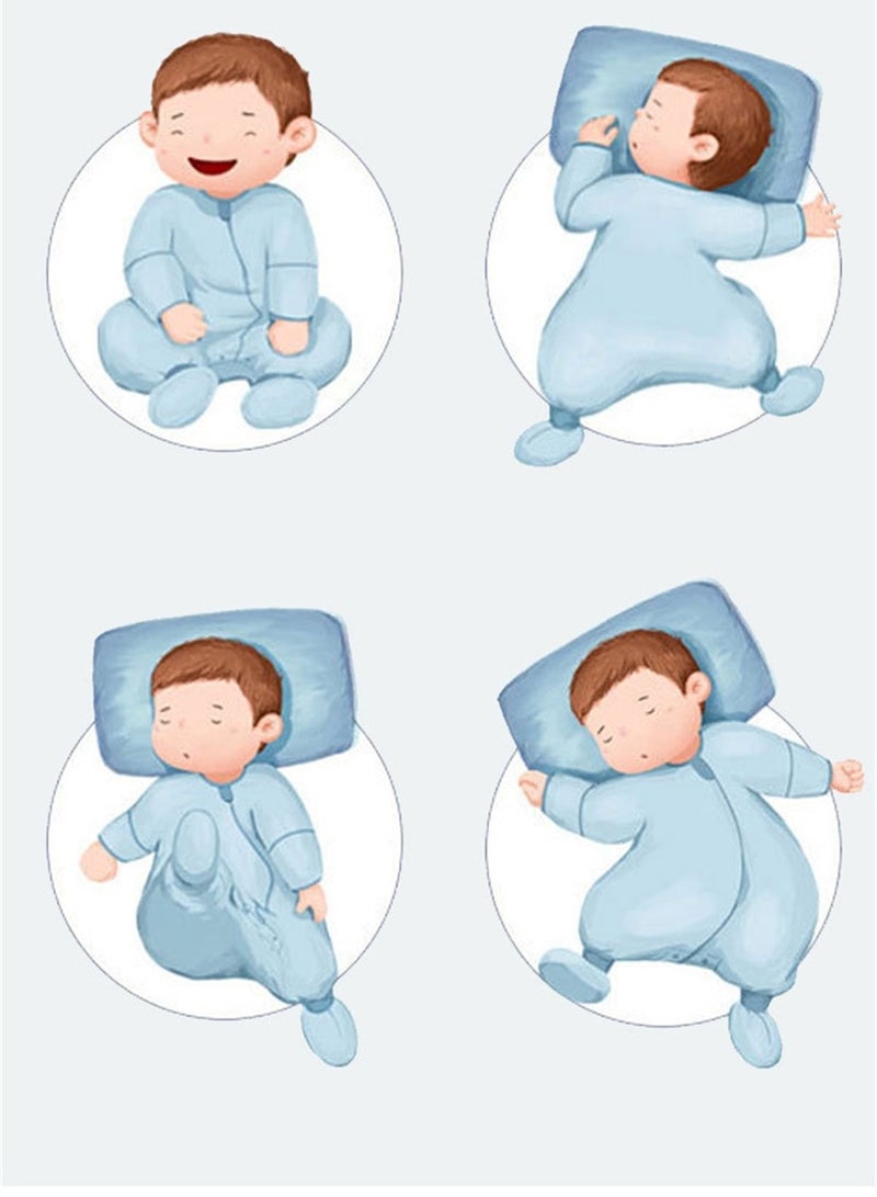 Children's sleeping bag constant temperature baby split-leg sleeping bag cartoon pure cotton baby sleeping bag with detachable sleeves - Image 2