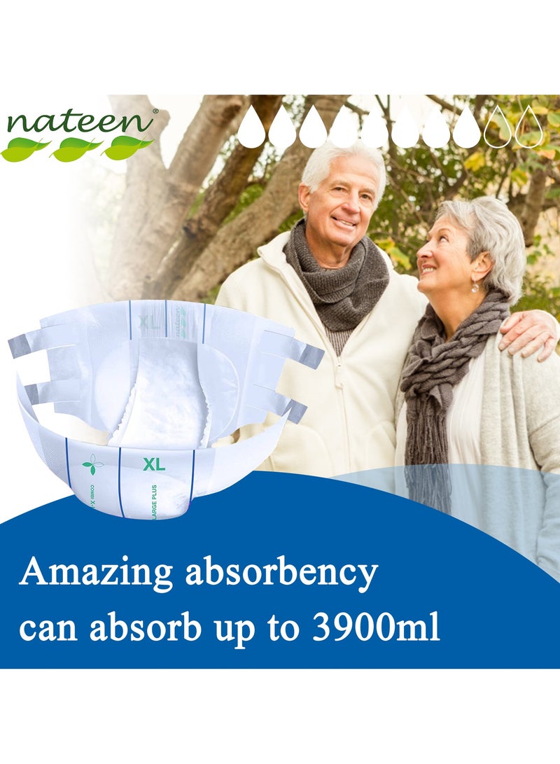 nateen Combi Maxi Incontinence Adult Diaper,Small,Waist Size 65-105cm, 10 Count Adult Diapers,with Maximum Absorbent Layer, Leak Guard, 2650ml Absorbency. - Image 3
