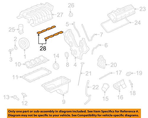 Ford Genuine Motor Co Intake Manifold Gasket 4R3Z9439AA - Image 1