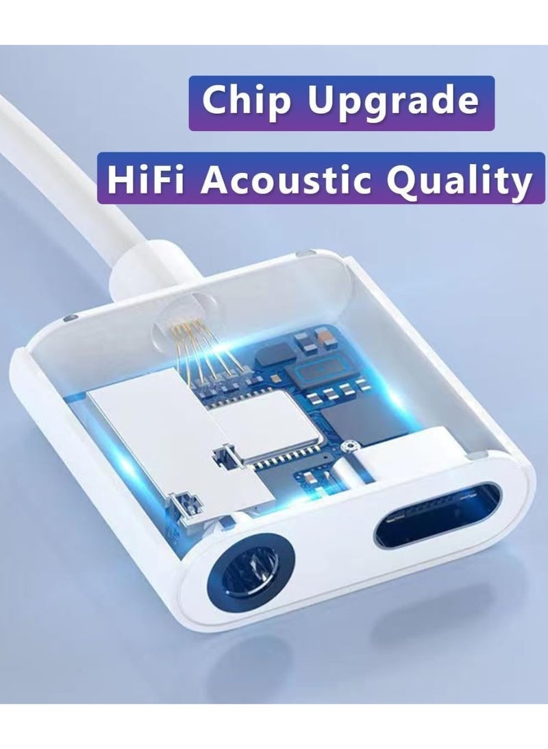 منتقي USB C to 3.5mm Headphone Jack Adapter with PD Fast Charging – 2-in-1 Type C to Aux Audio and Charger Converter Dongle Compatible with Samsung, Google Pixel, OnePlus, iPad Pro, and More - Image 4