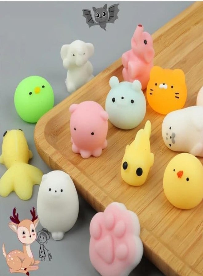 ألعاب Sawkirp Darshraj Kawaii Mochi Squishy Toys - ألعاب حيوانات صغيرة لتخفيف التوتر، مثالية كهدايا لحفلات أعياد ميلاد الأطفال (15 لعبة Squishy Toys)