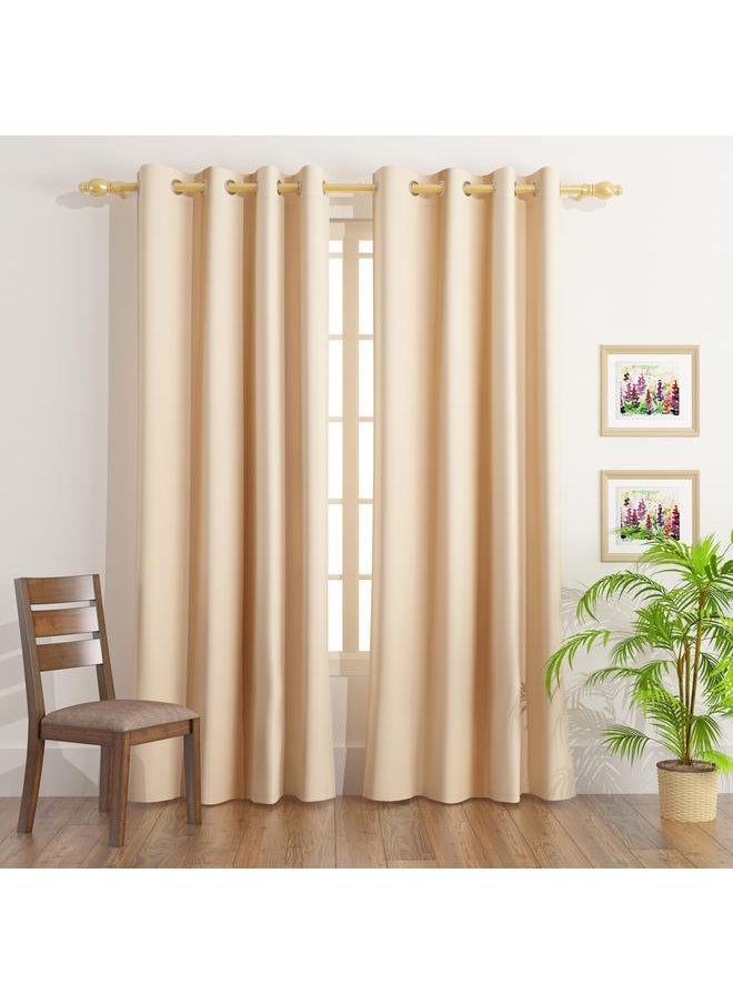 هوم بوكس - طقم ستائر معتمة من 4 قطع من Uni - 140×240 سم - Image 1