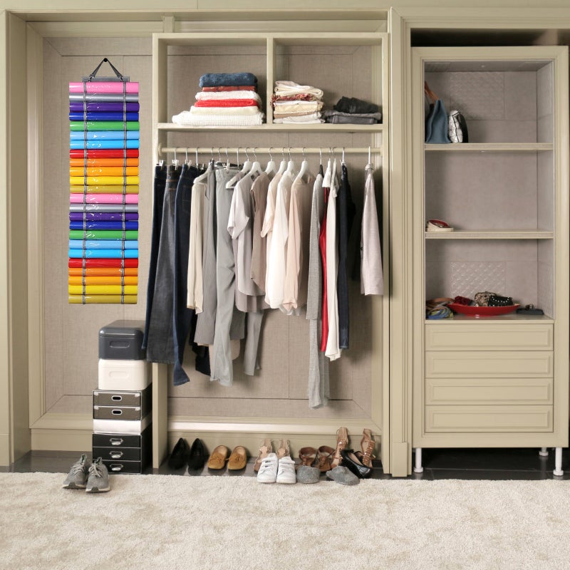 🏠 حامل تخزين مستطيل من مادة البي في سي لتنظيم المنزل طقم مكون من قطعتين - Image 5