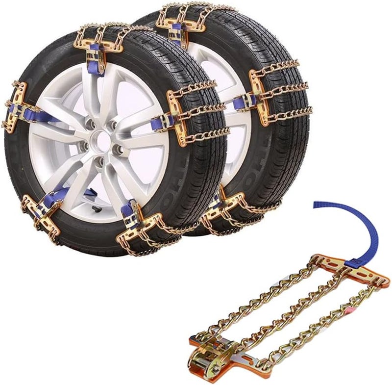 aqxreight Snow Chains Car Slip Tire Chains Skid Tire Snow for Car SUV Trucks Pressure Low Abrasio ChainsAnti Slip ChainsCar (aqxreightqh3jcya18n-10330005) - Image 5