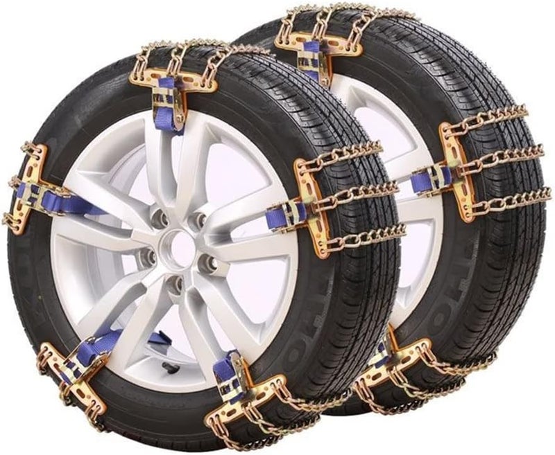 aqxreight Snow Chains Car Slip Tire Chains Skid Tire Snow for Car SUV Trucks Pressure Low Abrasio ChainsAnti Slip ChainsCar (aqxreightqh3jcya18n-10330005) - Image 3
