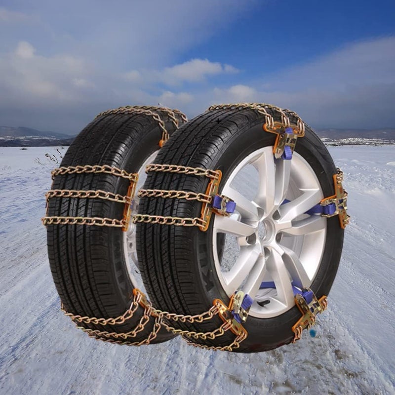 aqxreight Snow Chains Car Slip Tire Chains Skid Tire Snow for Car SUV Trucks Pressure Low Abrasio ChainsAnti Slip ChainsCar (aqxreightqh3jcya18n-10330005) - Image 2