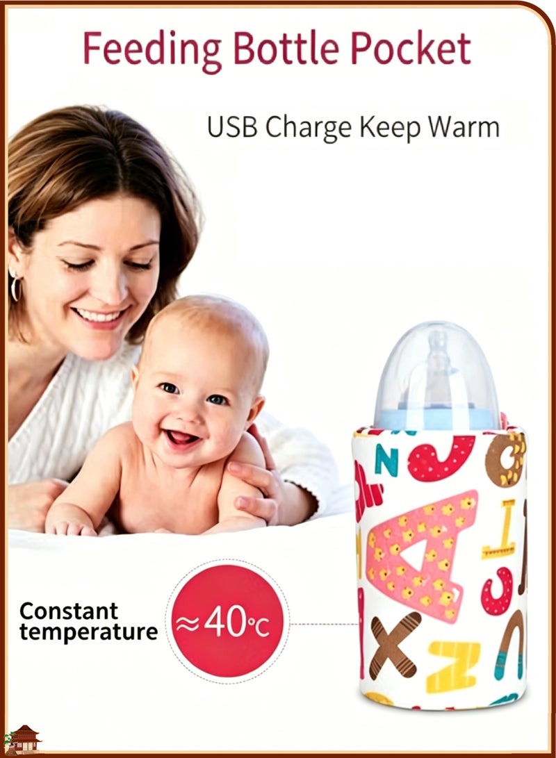 USB Warmer Sleeve - Constant Temperature Portable Bottle for Feeding, Coffee & Beverages -Compatible with Most Baby Bottles Travel Mugs Powered, Compact Design Car, Office, Outdoor - Image 1